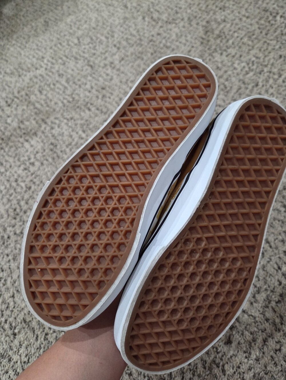 Vans Checkerboard Slip-On Sneakers - Yellow and White - Picture 5 of 5
